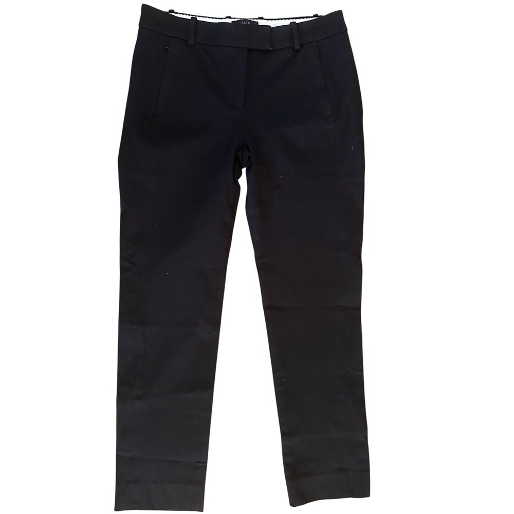 J.Crew Maddie Pant Black Slim Fit Bi-Stretch Trousers Womens 4P